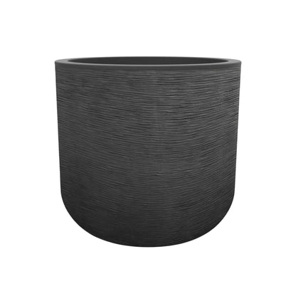 Grey Plastic Circular Planter