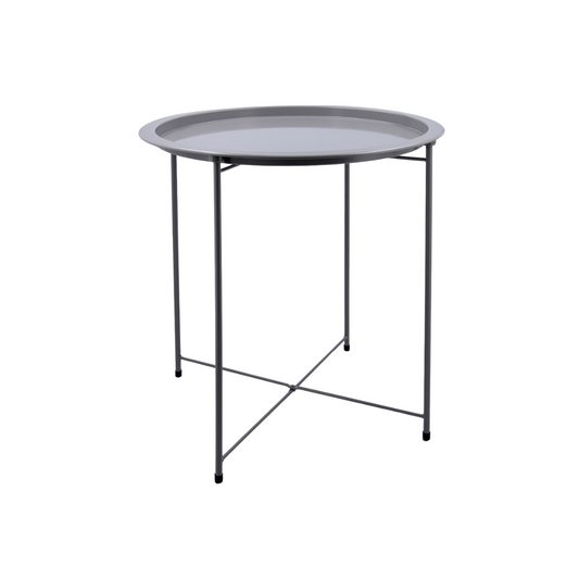 Grey Metal Side Table