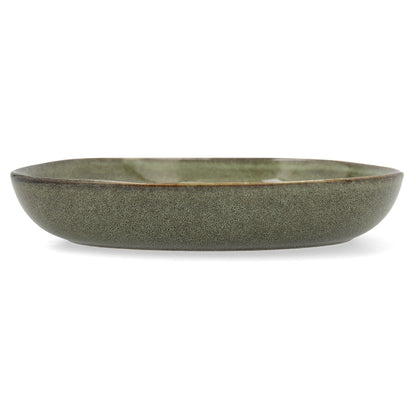 Green Ceramic Plate Set