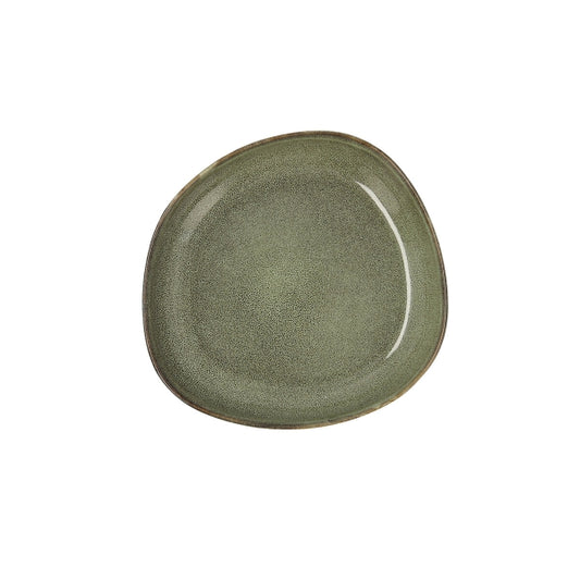 Green Ceramic Plate Set