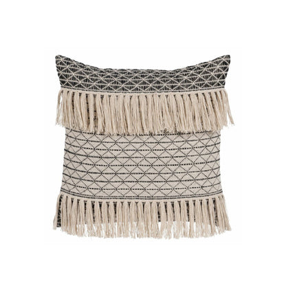 Geometric Fringe Cushion